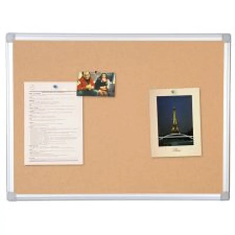 MasterVision Earth Cork Board, 48" x 72", 80% Recycled, Aluminum Frame With Silver Finish