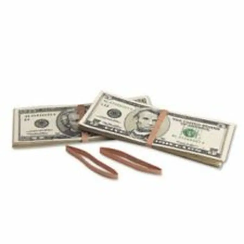 Pap-R Products Currency Straps, White, Box Of 1,000 Straps