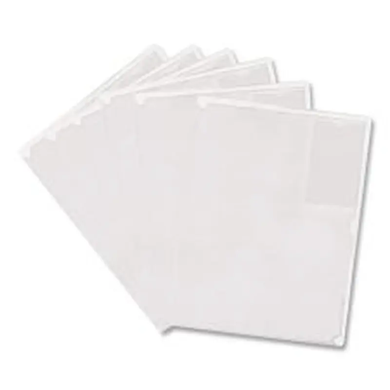 Advantus Kleer-File Poly Folder with ID Pocket, Letter Size, Transparent