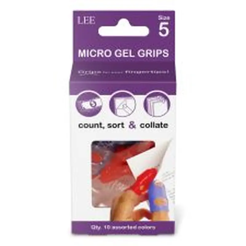 LEE Tippi Fingertip Grips, Assorted, #5, Pack Of 10