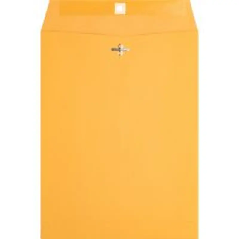 Business Source Heavy-duty Clasp Envelopes - Clasp - #90 - 9" Width x 12" Length - 28 lb - Clasp - Kraft - Kraft - 100 / Box