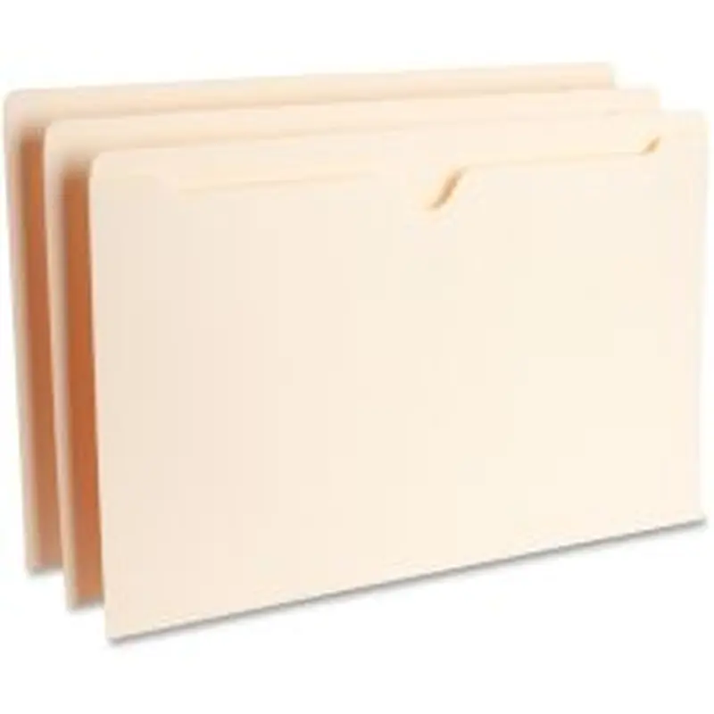 Business Source Legal Recycled File Pocket - 8 1/2" x 14" - 11 pt. - Manila - 10% Recycled - 100/Box - 65800