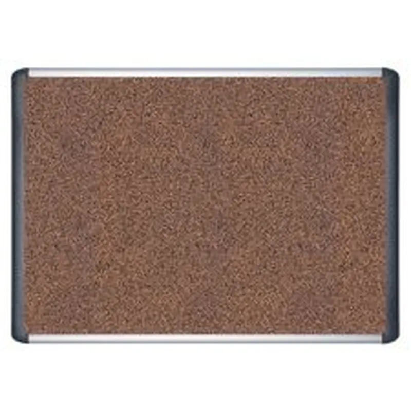 MasterVision Teckcork Bulletin Board, 24" x 36", Aluminum Frame With Silver Finish
