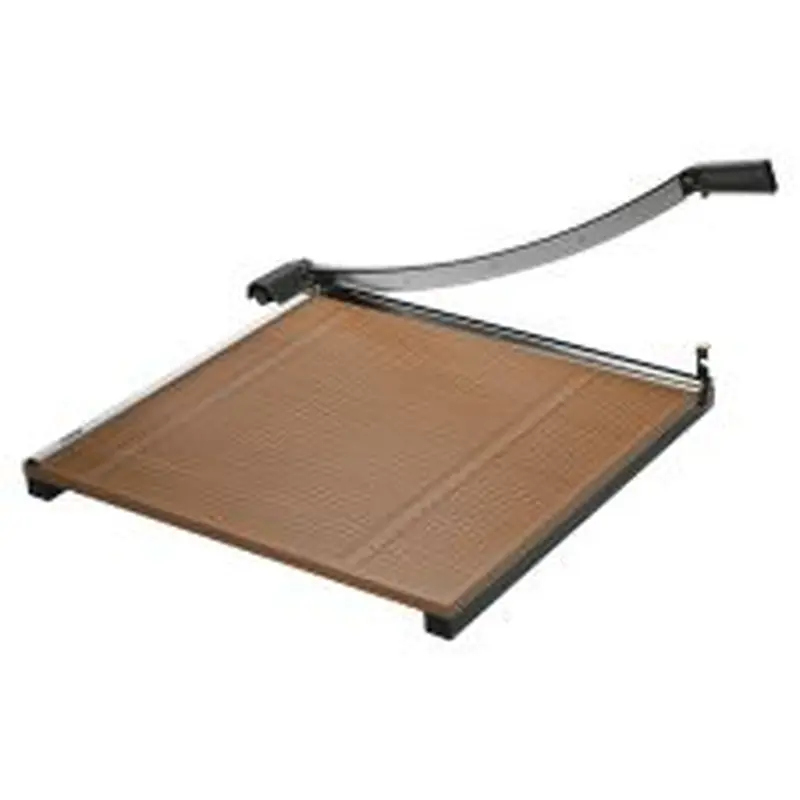 X-ACTO Commercial Wood-Base Guillotine Trimmer, 24", Brown/Black
