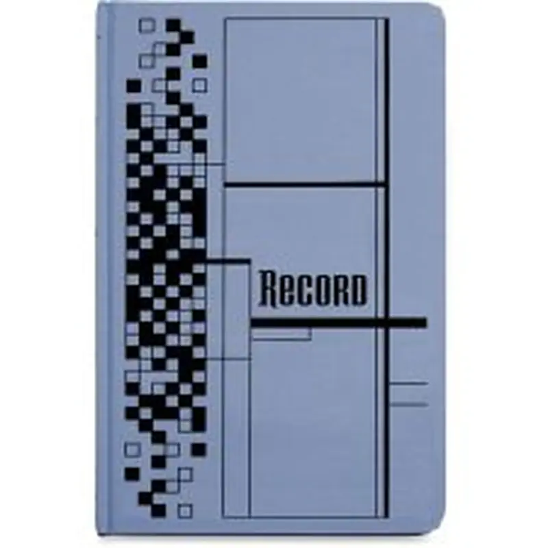 Adams 500-page Blue Cloth Hardbound Journal - 250 Sheet(s) - Sewn Bound - 12 1/8" x 7 5/8" Sheet Size - Black Print Color - Blue Cover - 1 Each