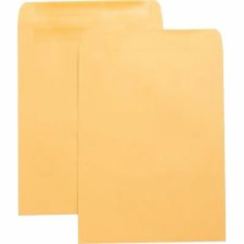Business Source Press-To-Seal Catalog Envelopes - Catalog - 10" Width x 13" Length - 28 lb - Self-sealing - Brown Kraft - Kraft - 100 / Box