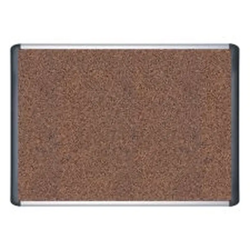MasterVision Teckcork Bulletin Board, 36" x 48", Aluminum Frame With Silver Finish