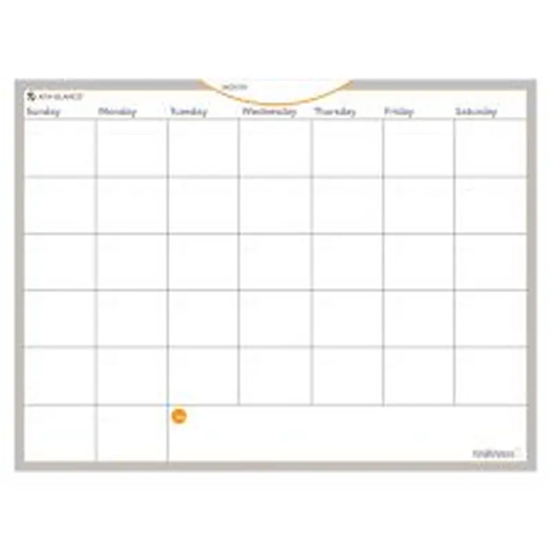 AT-A-GLANCE WallMates Dry-Erase Calendar Surface, 18" x 24", Monthly Undated