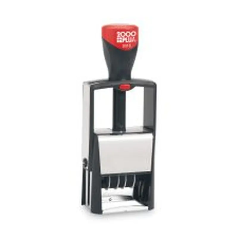 COSCO 2000PLUS Self-Inking Heavy-Duty Line Dater, 5 Years, 1.25" x 0.63", Black Ink
