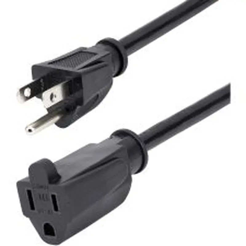 StarTech.com 25 ft Power Cord Extension - NEMA 5-15R to NEMA 5-15P