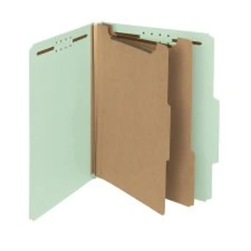 Smead 2/5 Tab Cut Letter Recycled Classification Folder