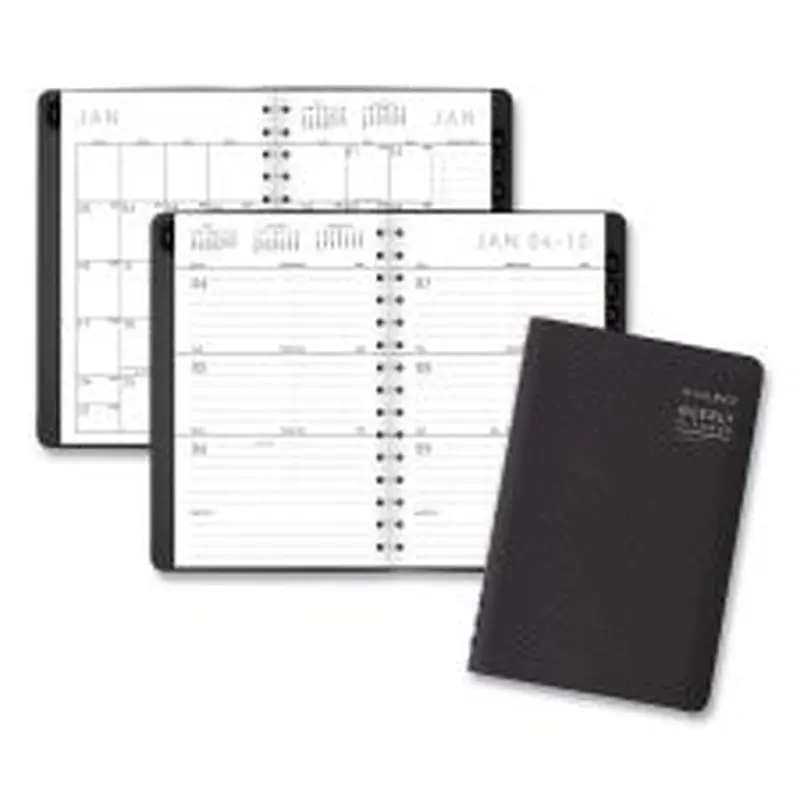 AT-A-GLANCE Contemporary Weekly/Monthly Planner, Open-Block Format, 8.5 x 5.5, Graphite Cover, 12-Month (Jan to Dec): 2026