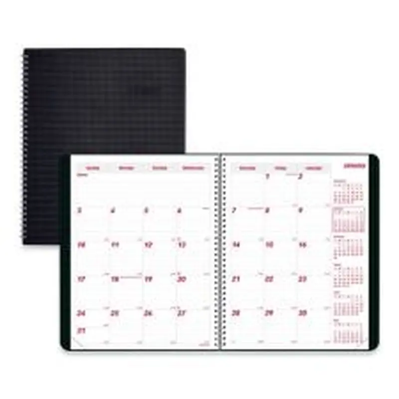 Brownline DuraFlex 14-Month Planner, 11 x 8.5, Black Cover, 14-Month: Dec 2025 to Jan 2027