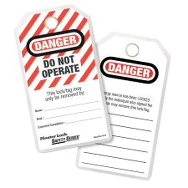 Master Lock 'Do Not Operate' English Lockout ID Tags, Pack Of 12