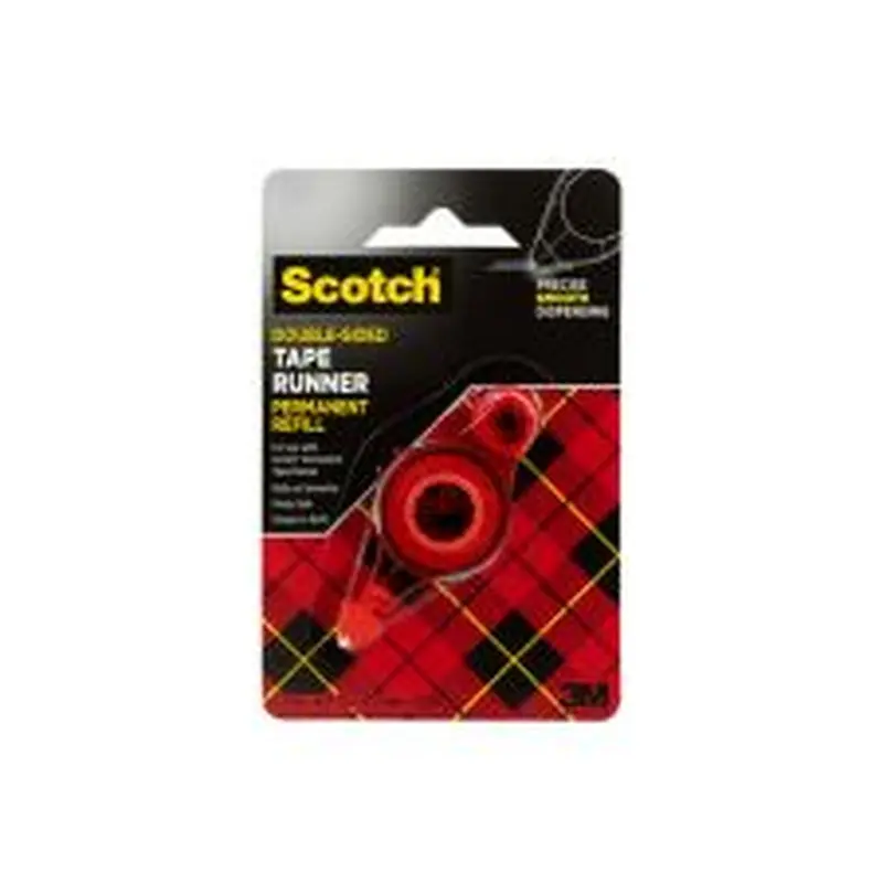 Scotch Double-Sided Tape Runner Permanent Refill, 1/3" x 49'