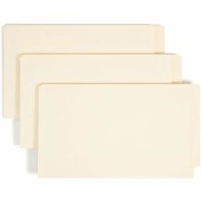 Smead End-Tab Fastener Folders With SafeSHIELD Coated Fasteners, 11 Pt., Letter Size, Box Of 50