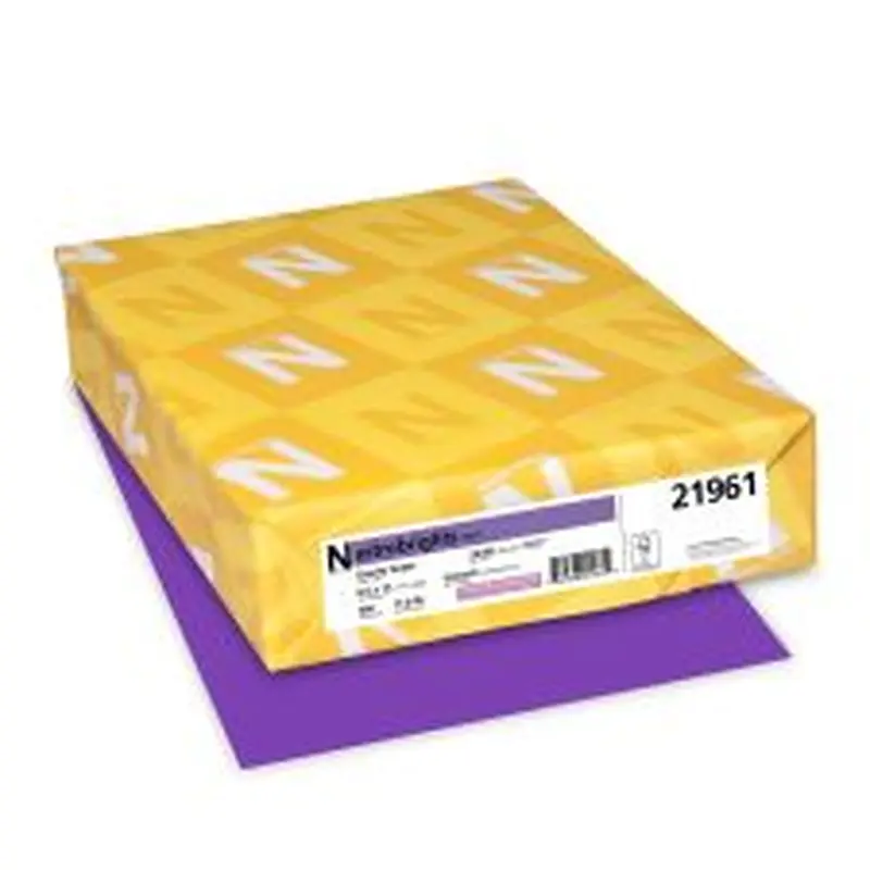 Astrobrights Color Multi-Use Printer & Copy Paper, 1 Ream, Gravity Grape, Letter (8.5" x 11"), 500 Sheets Per Ream, 24 Lb, 94 Brightness