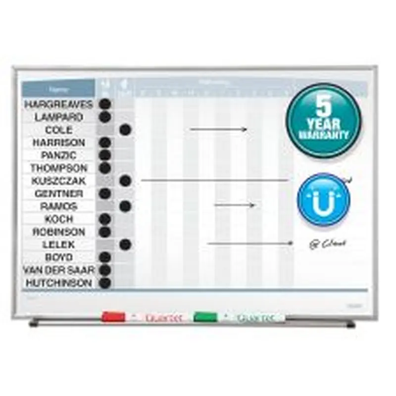 Quartet Matrix Magnetic Dry-Erase In/Out Board, 23" x 16", Aluminum Frame With Silver Finish