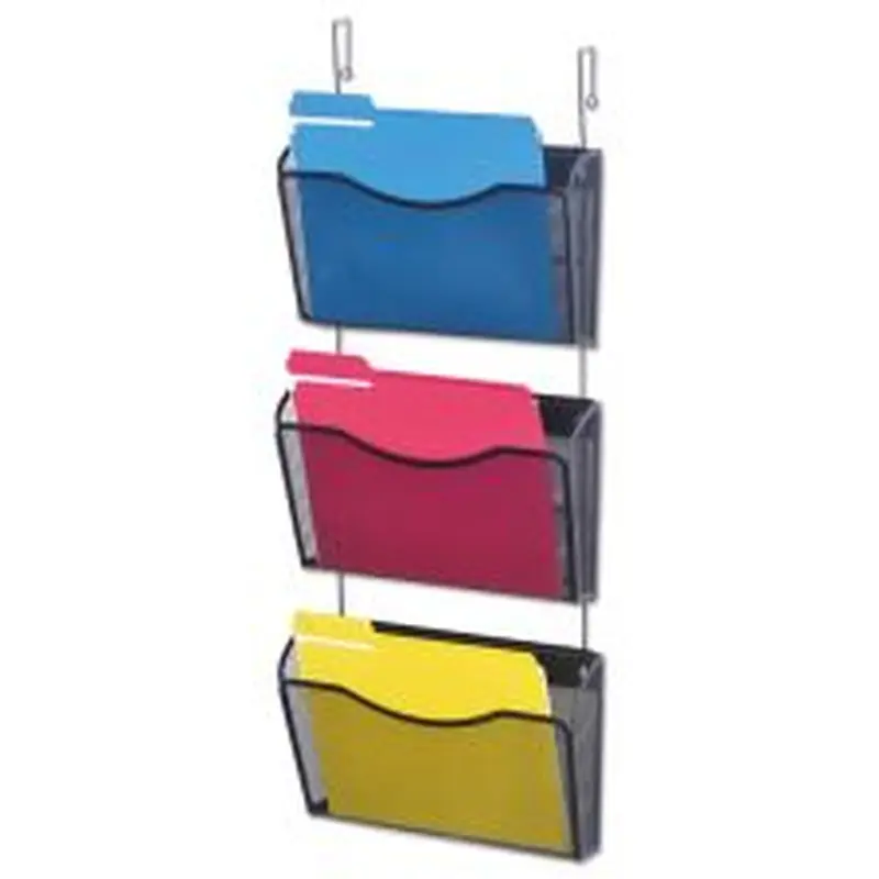 Universal Wall Files With Hanger, 14 1/8"H x 3 3/8"W x 8 1/2"D, Black, Pack Of 3