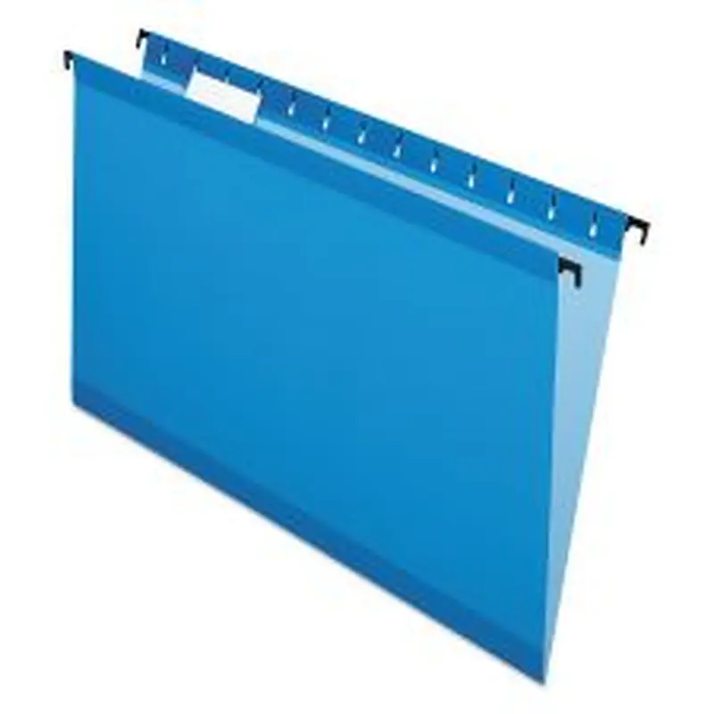 Pendaflex SureHook Hanging Folders, Legal Size, 1/5-Cut Tabs, Blue, 20/Box