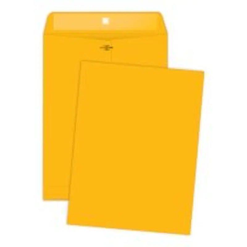 Quality Park Envelopes, 10" x 13", Clasp Closure, Brown, Box Of 100, 37892
