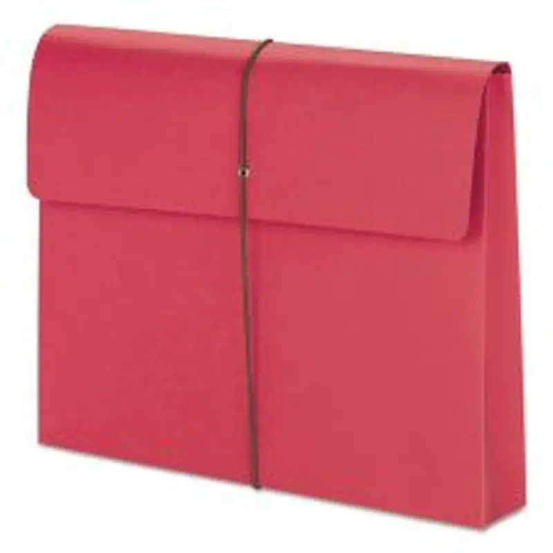 Smead Color Expanding Wallets, 2" Expansion, Letter Size, Red, Box Of 10