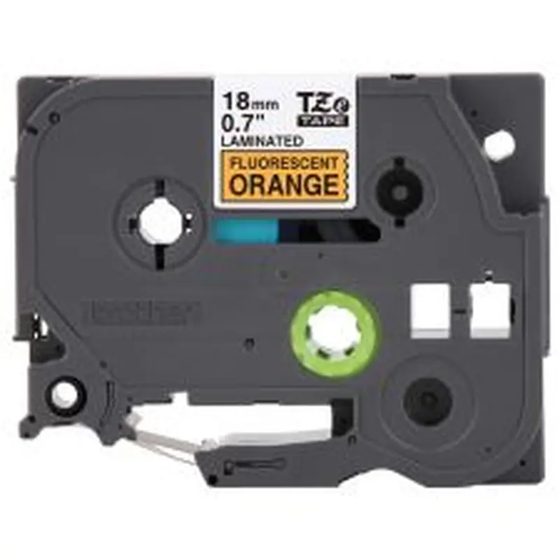 Brother TZe-B41 Black-On-Fluorescent-Orange Tape, 0.75" x 16.4'