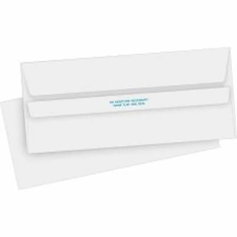 Business Source No. 10 Self-seal Invoice Envelopes - Business - #10 - 4 1/8" Width x 9 1/2" Length - 24 lb - Self-sealing - White - 500 / Box