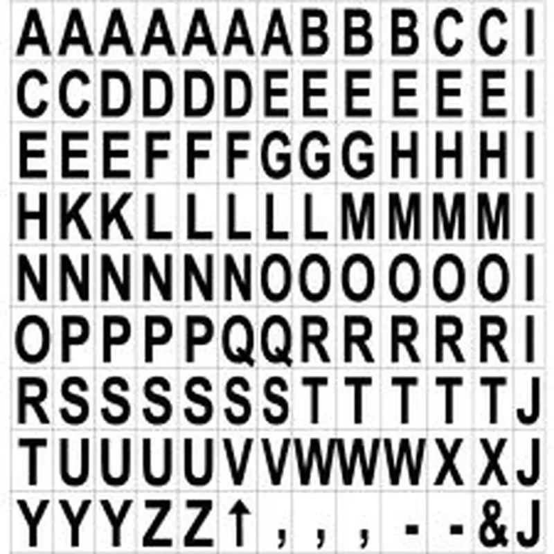 MasterVision Magnetic Letters, 3/4" x 1/2", Black, Pack Of 120