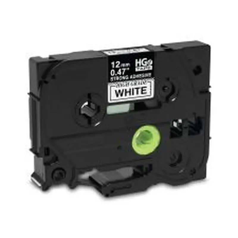 Brother HGES2315PK Black on White Extra-Strength Adhesive Label Tape