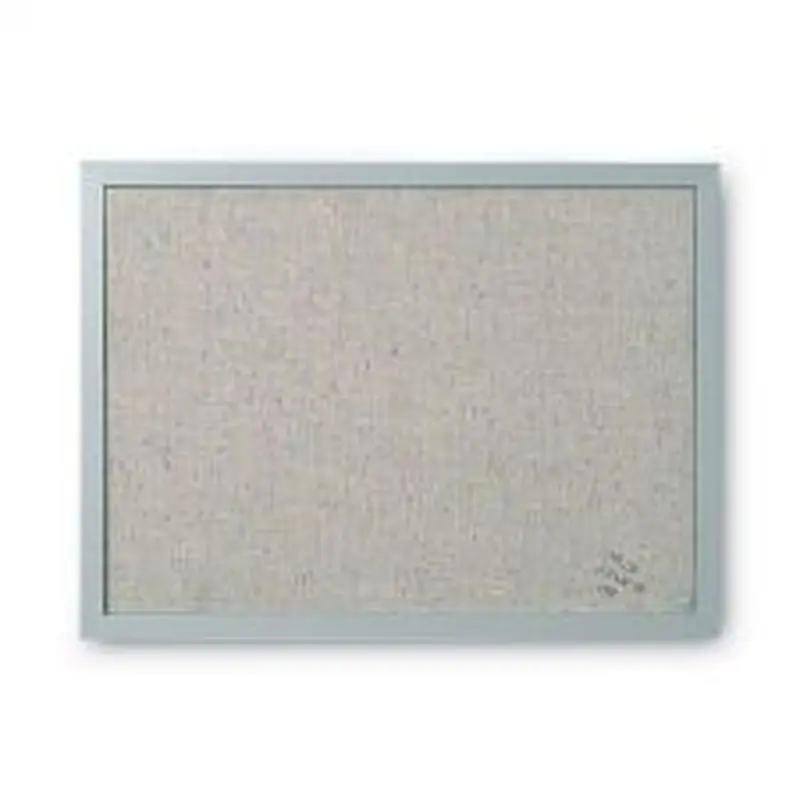 MasterVision Designer Fabric Bulletin Board, 24" x 18", Gray Surface, Gray Fiberboard (MDF) Frame