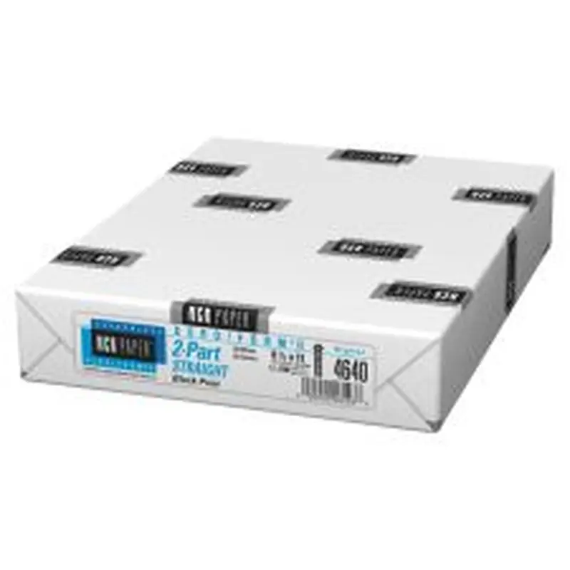 NCR Paper Xero/Form II Carbonless Copy Paper, Bright White/Canary Letter (8.5" x 11"), 500 Sheets Per Ream, 92 Brightness