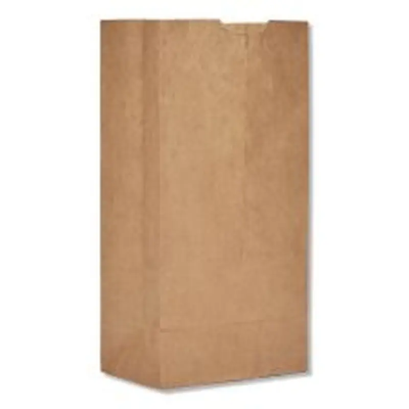 Ross & Wallace Paper Products Grocery Paper Bags, 4# Size, 30# Basis Weight, 5" x 3.13" x 9.88", Kraft, 500/Bundle