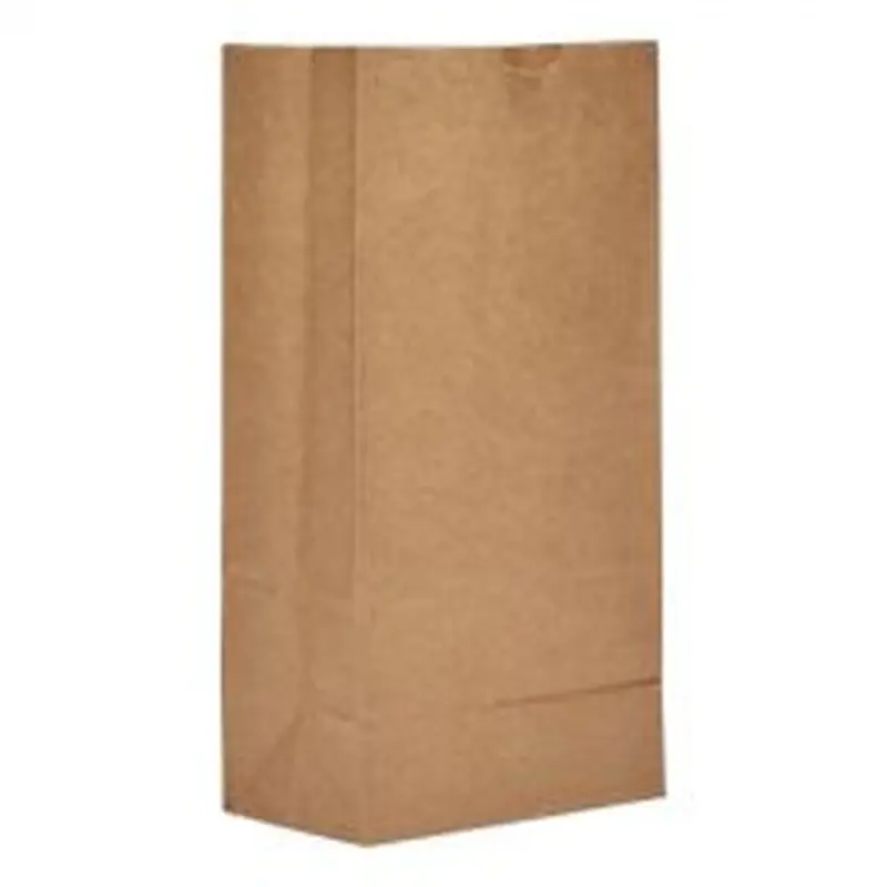Ross & Wallace Paper Products Grocery Paper Bags, 8# Size, Extra-Heavy-Duty, 60# Basis Weight, 6" x 3.88" x 12.5", Kraft, 500/Bundle