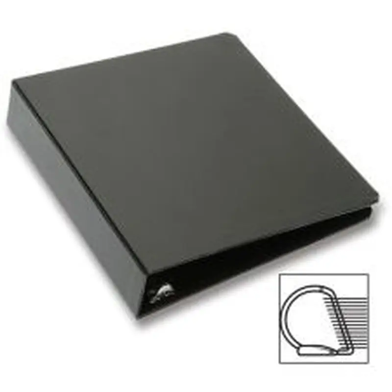 SKILCRAFT 3-Ring Binder, 1" D-Rings, 81% Recycled, Black (AbilityOne 7510-01-579-9329)