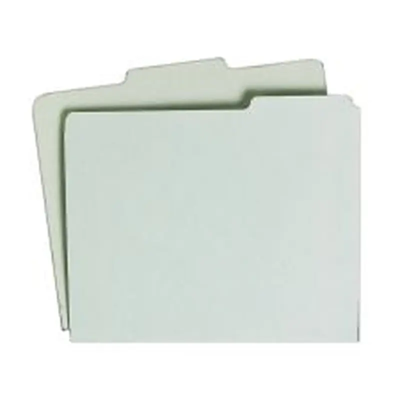 SKILCRAFT File Guide Card Sets, 1/3 Cut, 1st Position, Letter Size, 50% Recycled, Green, Pack Of 100 (AbilityOne 7530-00-988-6515)