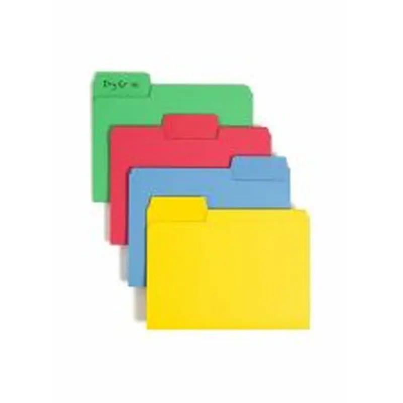 Smead SuperTab 1/3 Tab Cut Letter Recycled Top Tab File Folder