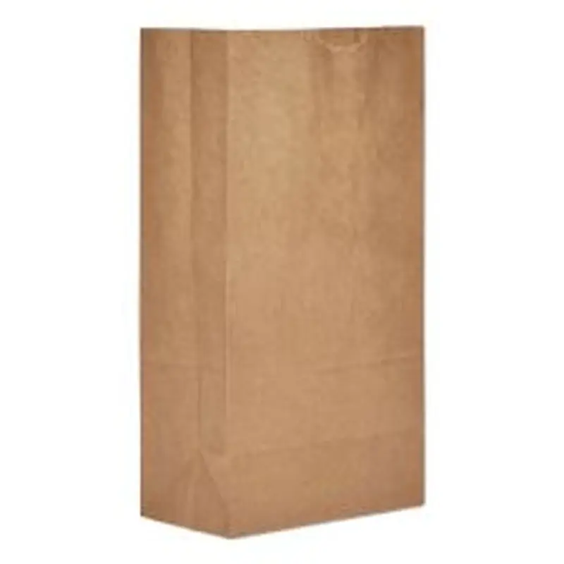 Ross & Wallace Paper Products Grocery Paper Bags, 5# Size, Extra-Heavy-Duty, 50# Basis Weight, 5.25" x 3.38" x 10.94", Kraft, 500/Bundle