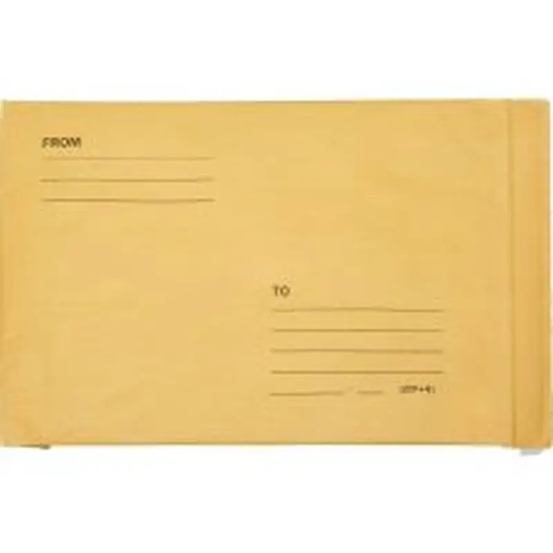 SKILCRAFT Kraft Lightweight Cushioned Mailers, 9 1/2" x 14 1/2", Kraft, Pack Of 100 (AbilityOne 8105-00-117-9872)