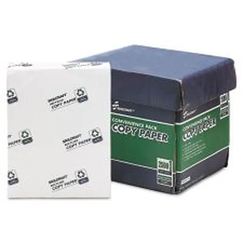 SKILCRAFT Xerographic Copy Paper, White, Letter (8.5" x 11"), 2500 Sheets Per Case, 20 Lb, 92 Brightness, 30% Recycled