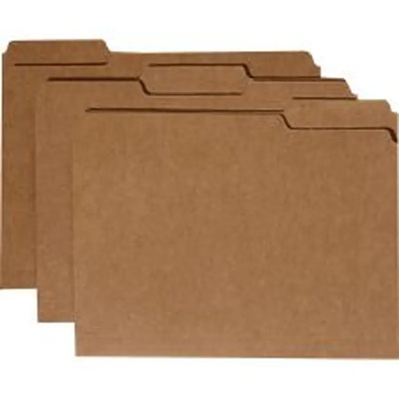 SKILCRAFT Medium Kraft Paperboard Colored File Folders