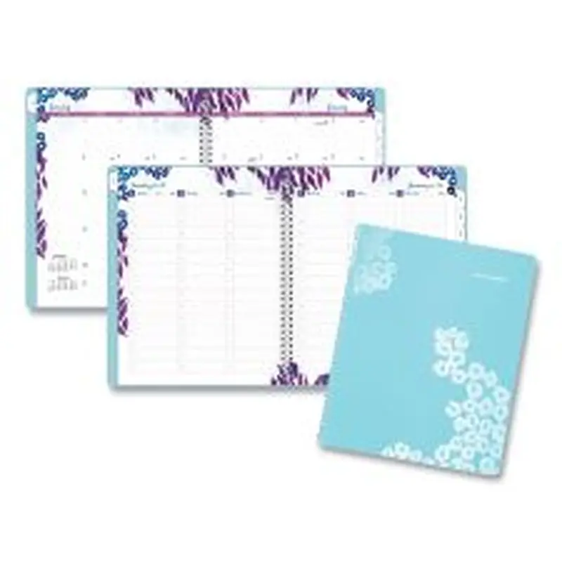 AT-A-GLANCE Wild Washes Weekly/Monthly Planner, Flora and Fauna Artwork, 11 x 8.5, Blue Cover, 13-Month: Jan 2026 to Jan 2027