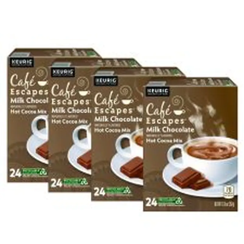 Caf Escapes Cafe Escapes Milk Chocolate Hot Cocoa K-Cups, 96/Carton