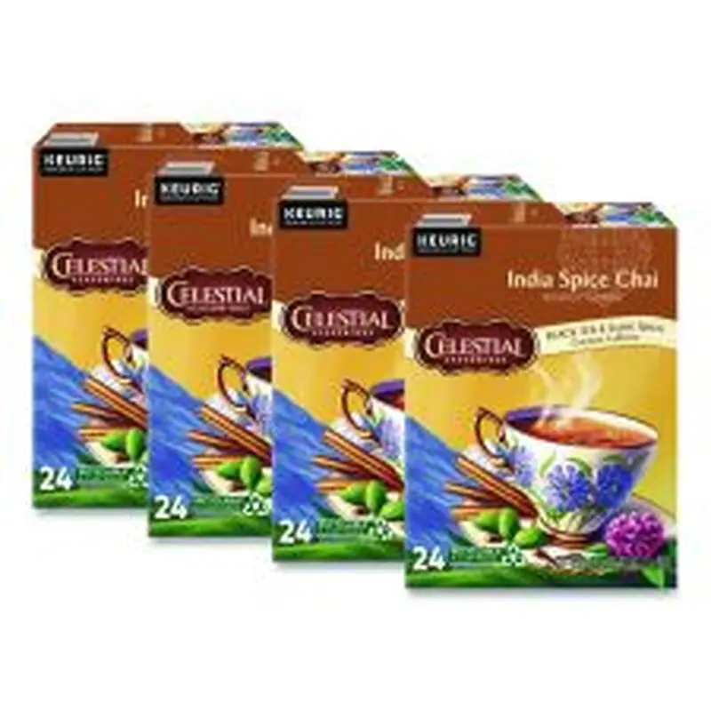 Celestial Seasonings India Spice Chai Tea K-Cups, 96/Carton