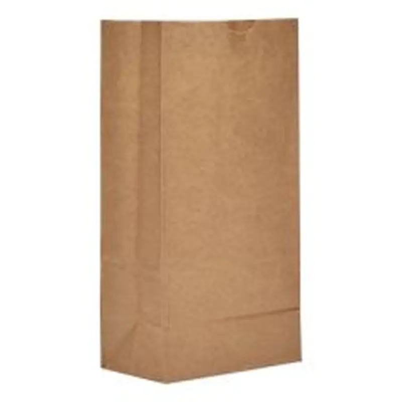 Ross & Wallace Paper Products Grocery Paper Bags, 8# Size, Heavy-Duty, 50# Basis Weight, 6" x 3.88" x 12.5", Kraft, 500/Bundle