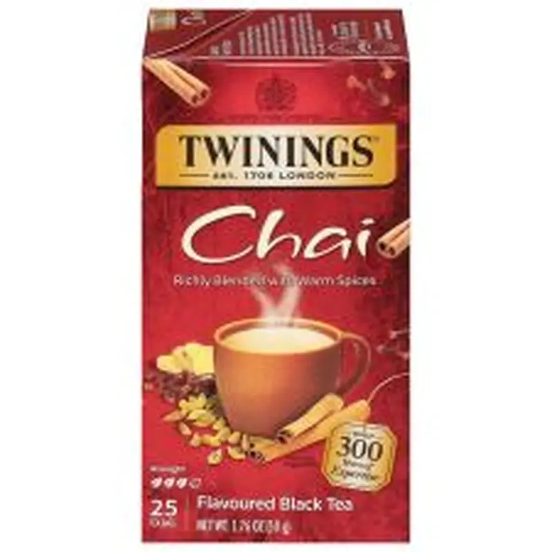 Twinings Chai Tea Bags, 25/Box - TWG09185