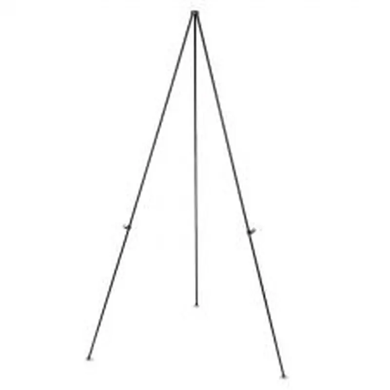 MasterVision Instant Easel, 61.5" High, Black, Steel, Lightweight