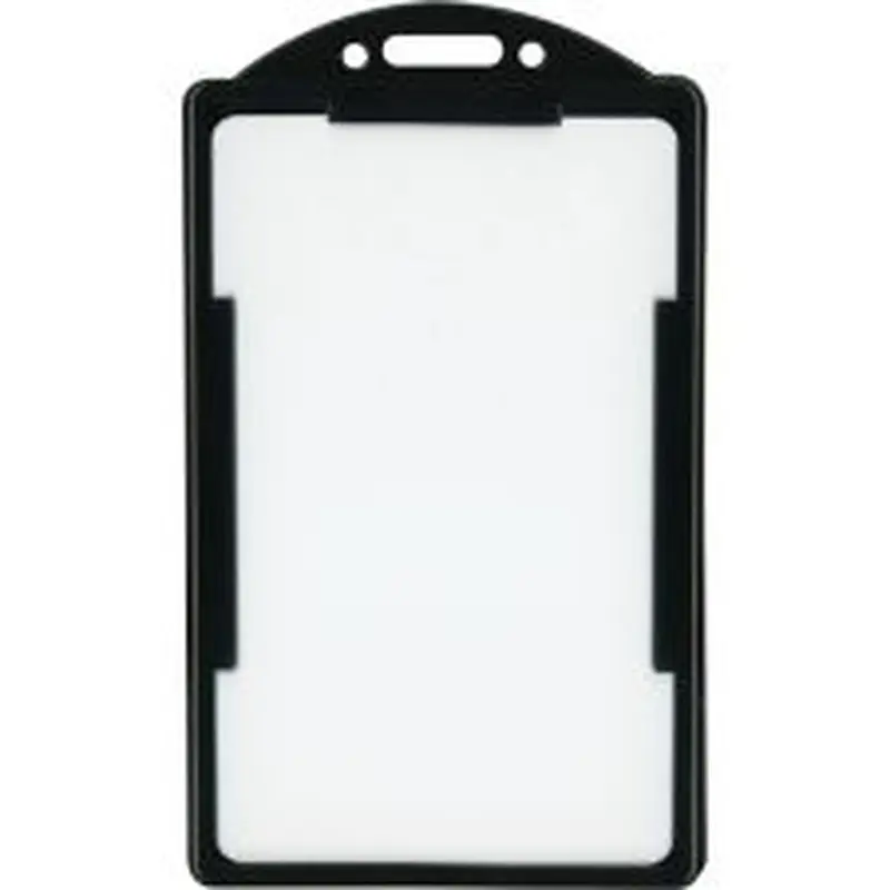 Advantus ID Card Holder - Support 2.13" x 3.38" Media - Vertical - Black - 25 / Pack