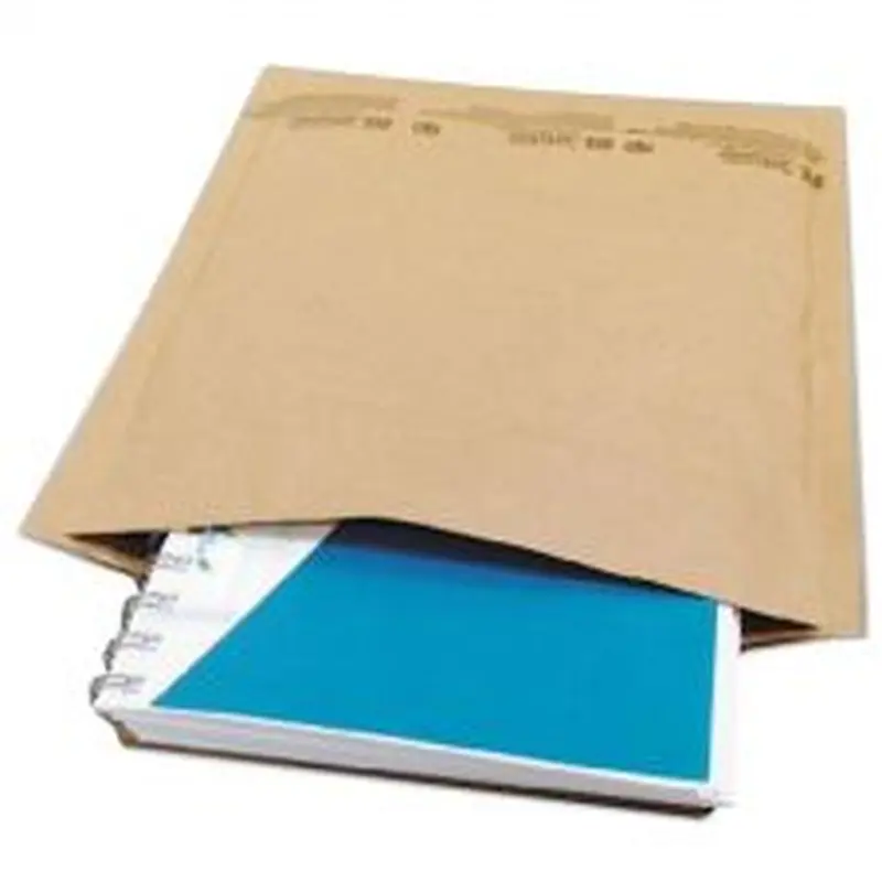 Universal Natural Self-Seal Cushioned Mailer, #5, Barrier Bubble Air Cell Cushion, Self-Adhesive Closure, 10.5 x 16, Kraft, 80/Carton