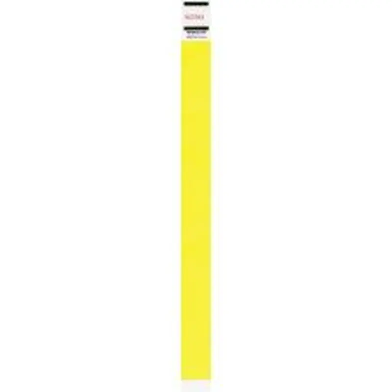 Advantus Tyvek Wristbands, Neon Yellow, Pack Of 500 Wristbands